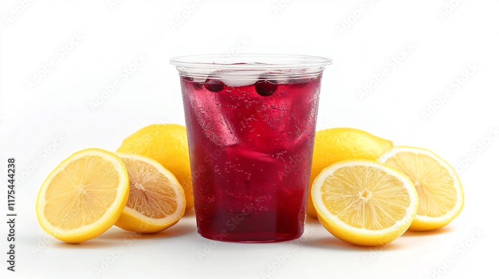 Refreshing Cranberry Lemonade with Lemon Slices