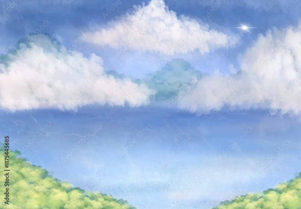 Obraz premium landscape with clouds