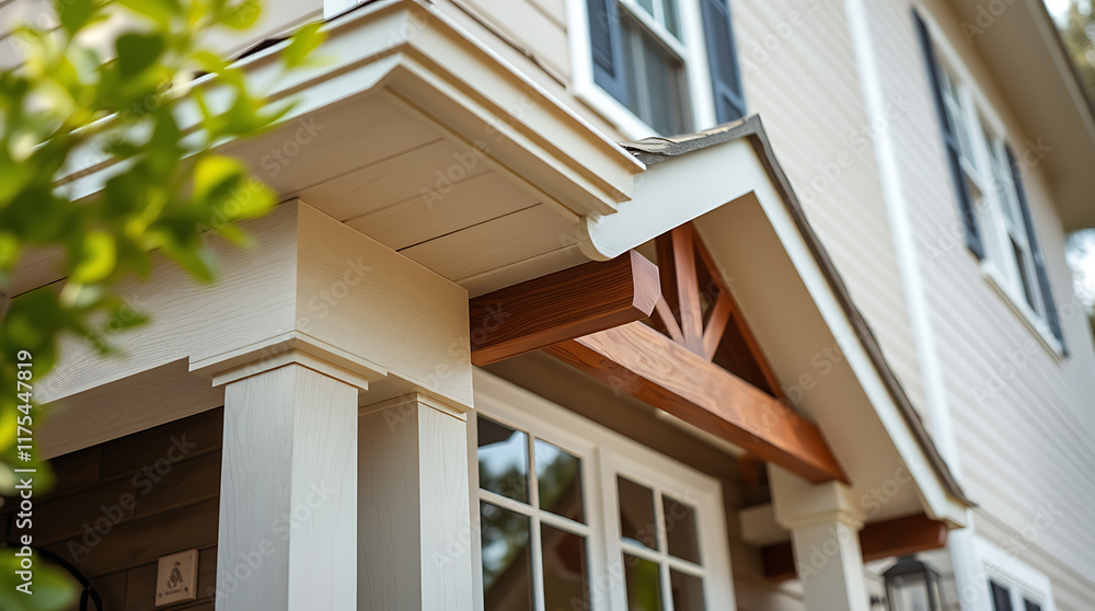 Fototapeta premium Residential House Exterior Architectural Detail