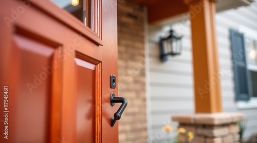 Exterior Residential Door and Partial House Facade