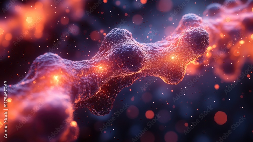 Quantum entanglement visualization at nanoscale, abstract representation Quantum entanglement visualization at nanoscale, abstract representation