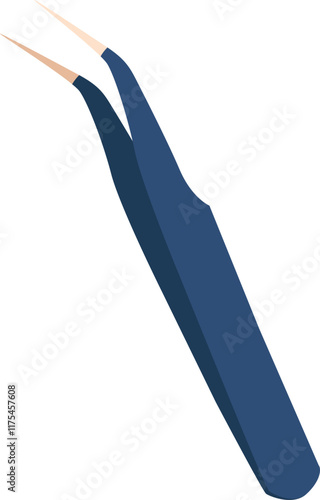 Jewelry making tweezers vector illustration