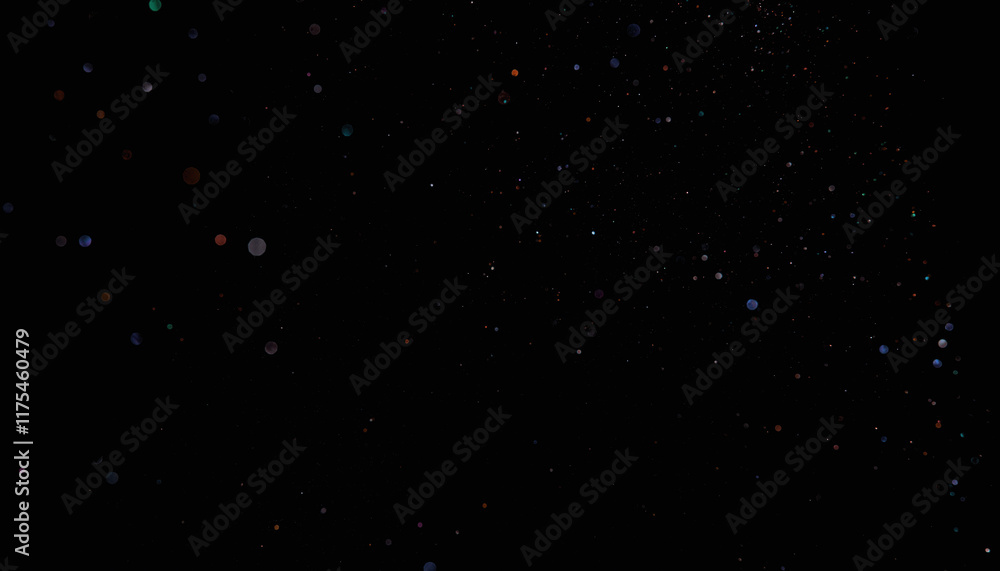 Obraz premium Bokeh background. Dark red gold magical christmas bokeh background