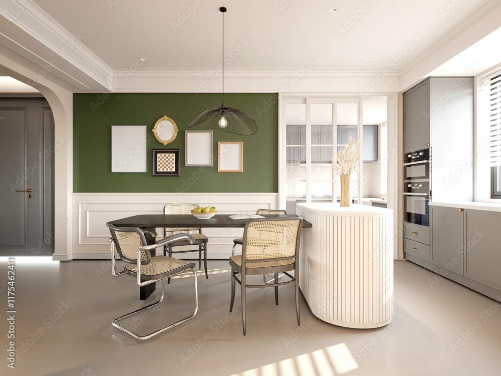 Fototapeta premium 3d render living room