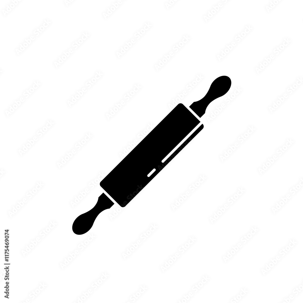 rolling pin - simple vector icon rolling pin - simple vector icon