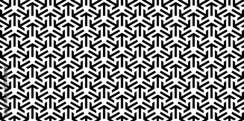 Seamless arrow pattern. black and white geometric background.