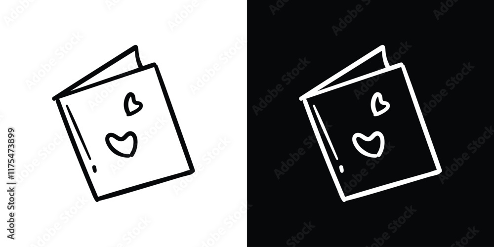 Heart invitation love doodle. Hand drawn hearts collection. Romance and love illustrations.