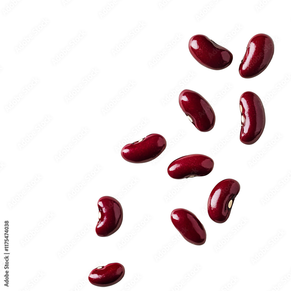 Red beans isolated on white Red beans isolated on white