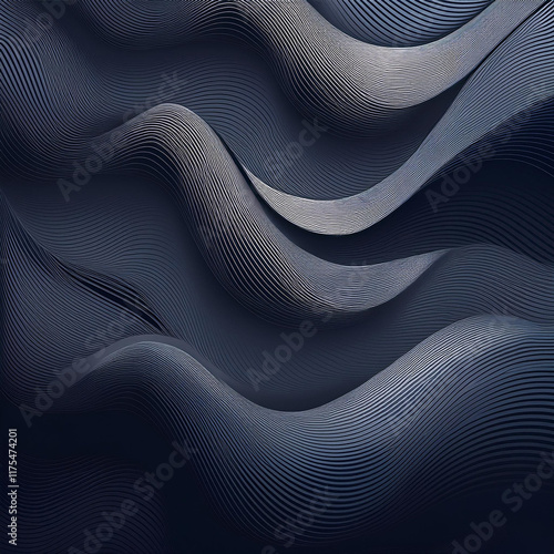 abstract layout providing clean wavy shapes in dark tones ideal for current art and digital projects