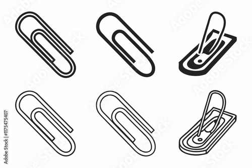 paper clip isolated