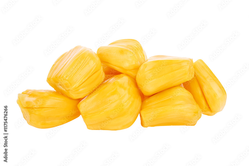 ripe jackfruit , peeled fruit (Ka-nun) on transparent png ripe jackfruit , peeled fruit (Ka-nun) on transparent png