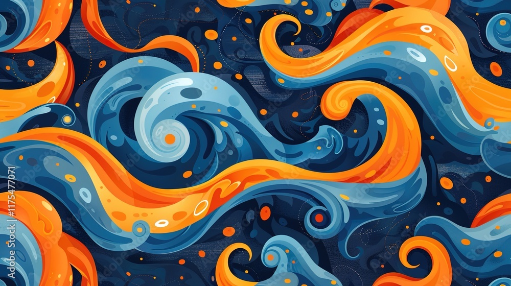 oceanic wave seamless pattern wallpaper oceanic wave seamless pattern wallpaper