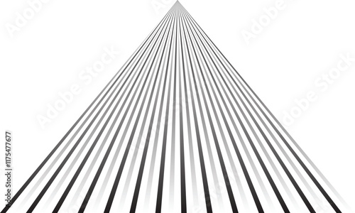 abstract black white gradient triangle line pattern vector suitable for background.