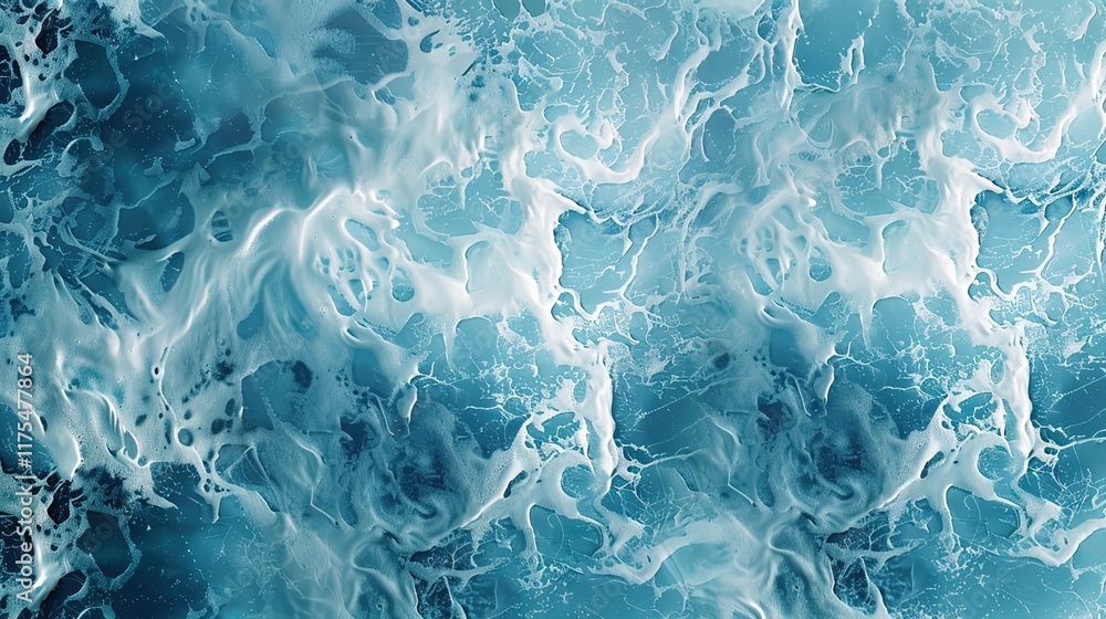 Obraz premium oceanic wave seamless pattern wallpaper