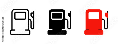 Gas pump icon. Filling station vector illustration. Transport fuel symbol. Gasoline, car oil or diesel tank sign. Car service logo. Energy pump station pictogram. Auto fuel power concept.