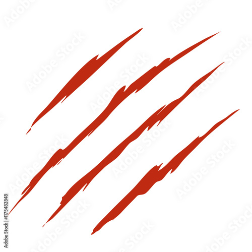 Fotografía Bloody claw marks vector