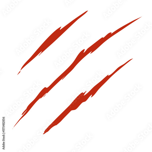 Bloody claw marks vector