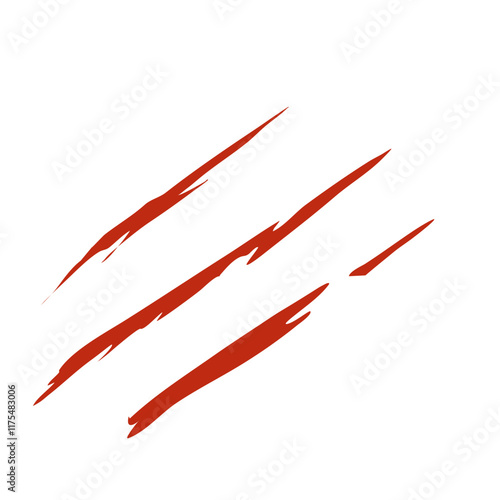 Bloody claw marks vector