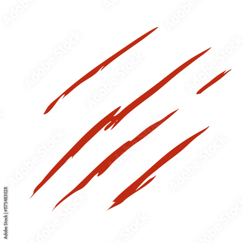 Cuadro en lienzo Bloody claw marks vector