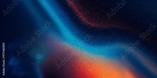 Abstract Blue Orange Swirl Texture Background