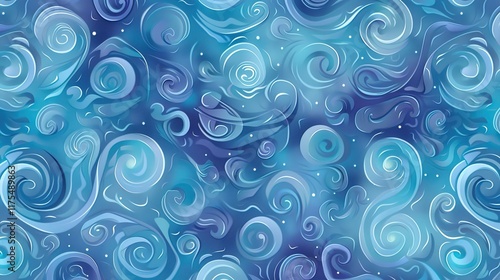oceanic wave seamless pattern wallpaper