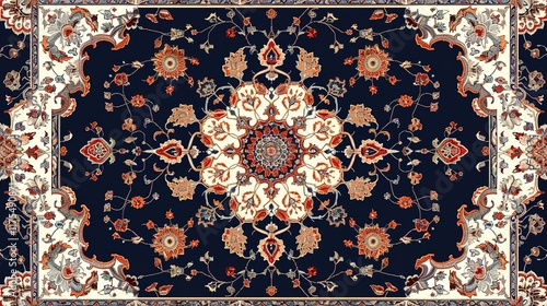 persian rugs seamless pattern wallpaper