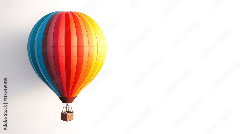 Fototapeta premium hot air balloon isolated