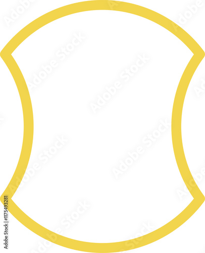 Line shape of brutalism vector illustration