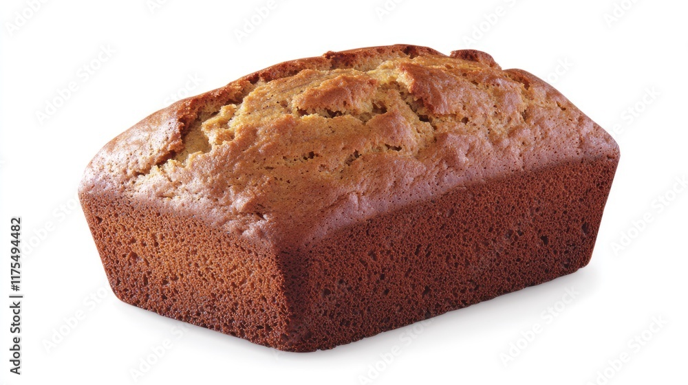A freshly baked loaf of bread on a white background. A freshly baked loaf of bread on a white background.