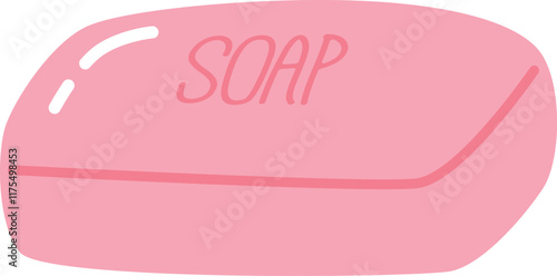 Solid soap bar vector illustration