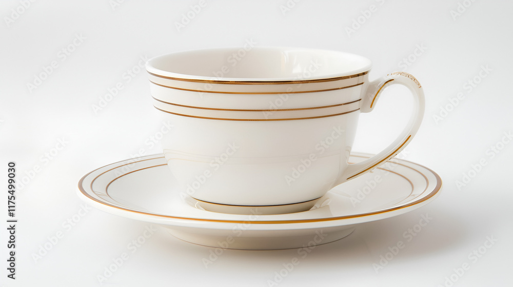 Coffee cup and saucer on a white background Coffee cup and saucer on a white background