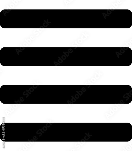 flat black align justify icon monochrome vector solid graphic symbol