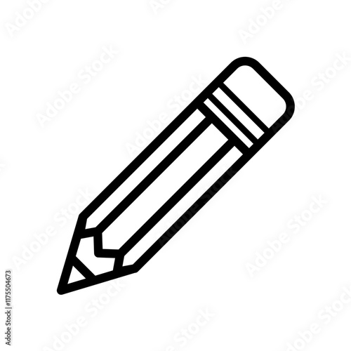 pencil - simple vector icon