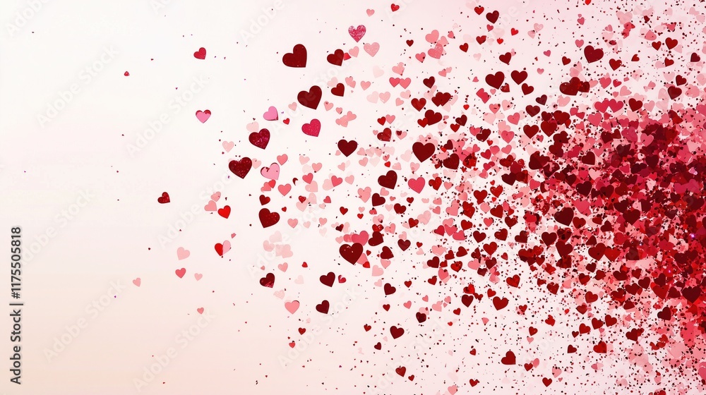 Obraz premium Red Hearts Background for Celebrations