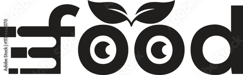 Modern Food company logo design template. made food logo template. Typographic food logo design vector. Creative Food word vector logo