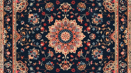 persian rugs seamless pattern wallpaper
