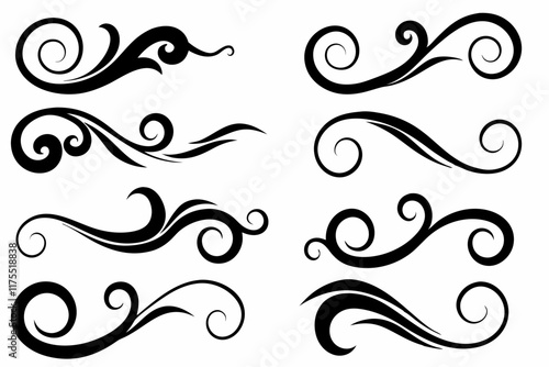 Decorative Curved Design Elements photo