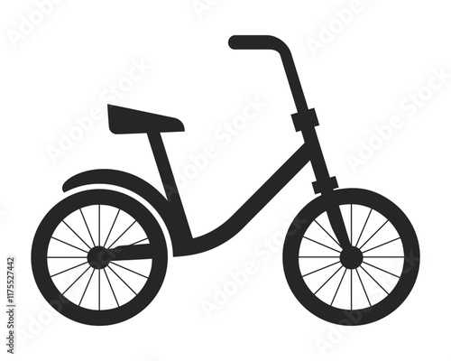 bicycle silhouette vector illustration photo