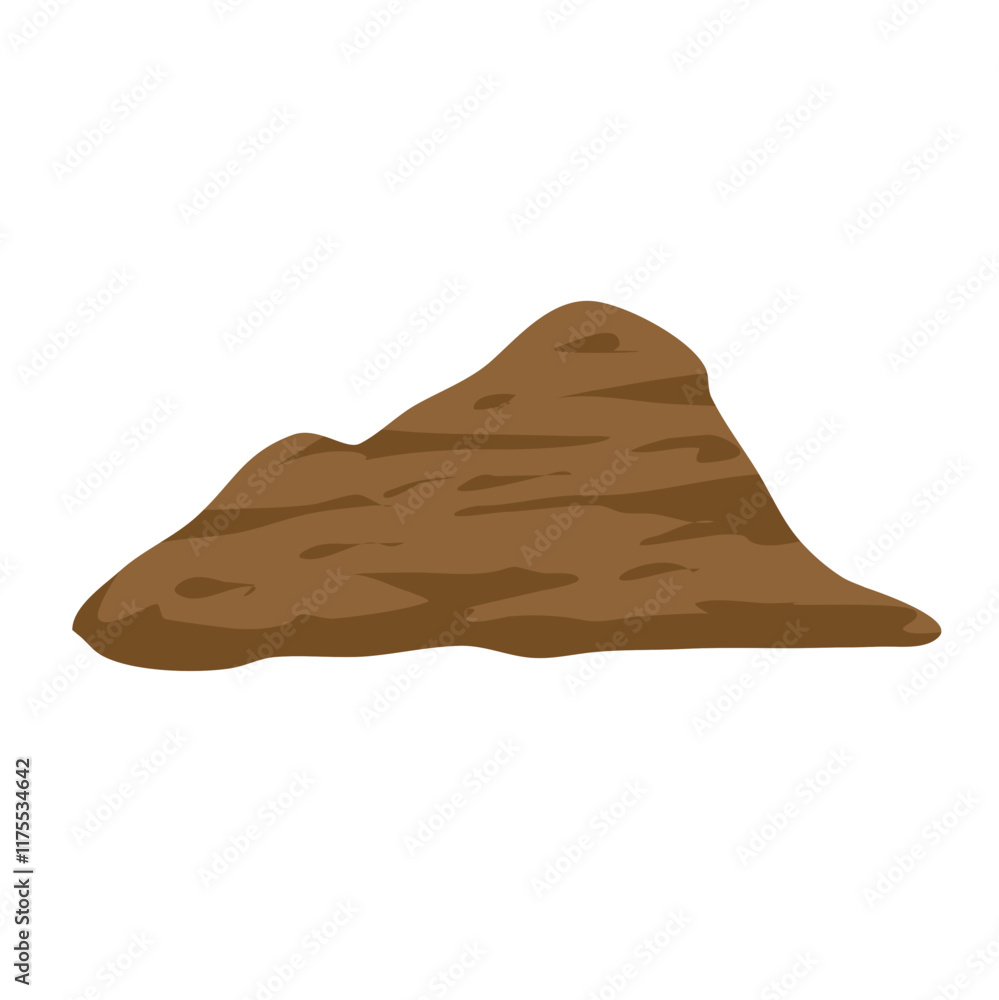 Detailed vector showing particles in clay soil Detailed vector showing particles in clay soil