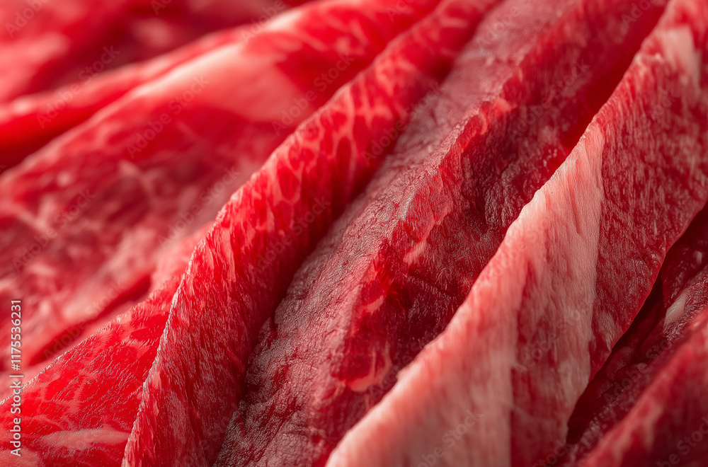 Fresh Raw Beef, Clear Texture, Premium Ingredients Fresh Raw Beef, Clear Texture, Premium Ingredients