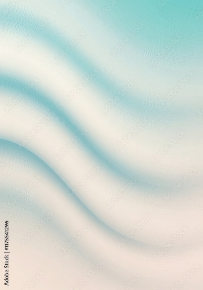 Fototapeta premium Abstract Background Soft Pastel Blue and Beige Waves Elegant Smooth Curving Lines Modern Design