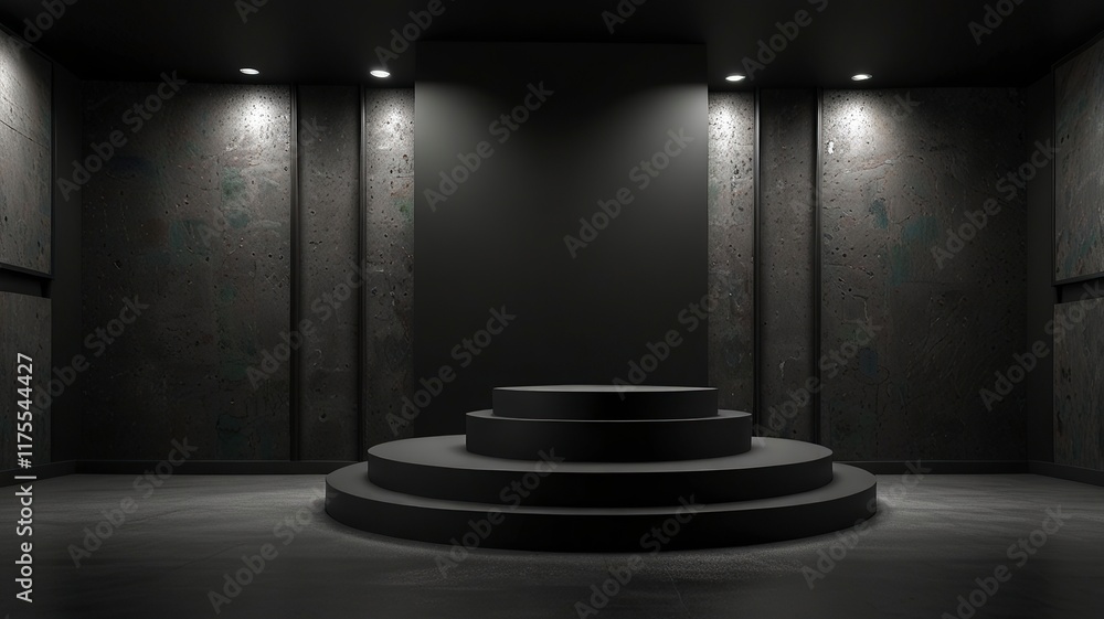 Obraz premium Abstract geometric background 3d rendering 3d illustration. Futuristic design.
