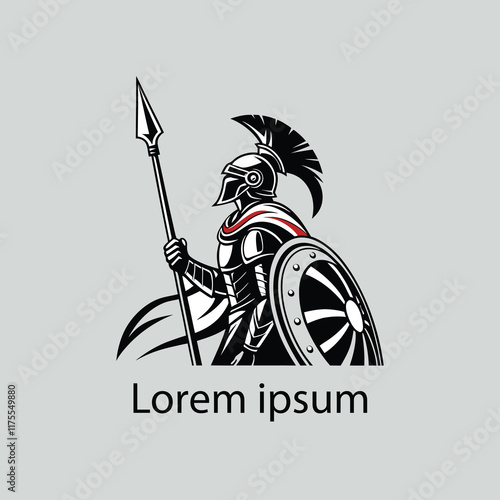 a warrior logo concept