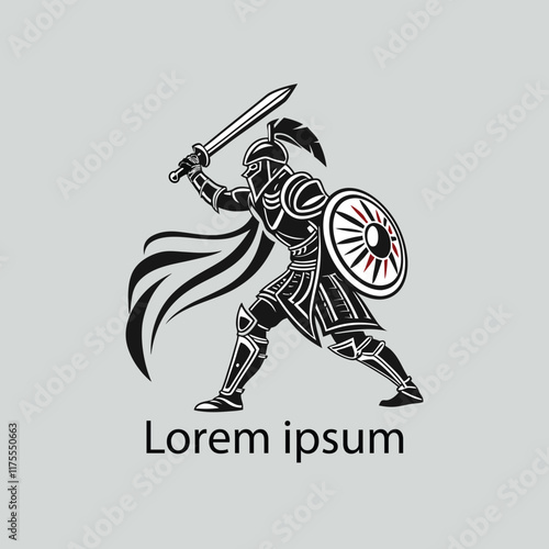 a warrior logo design