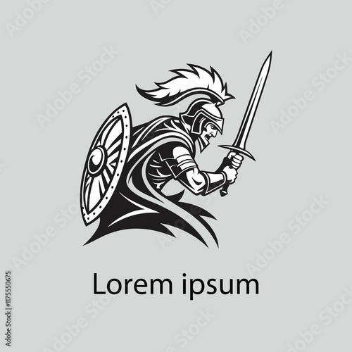 a warrior logo design