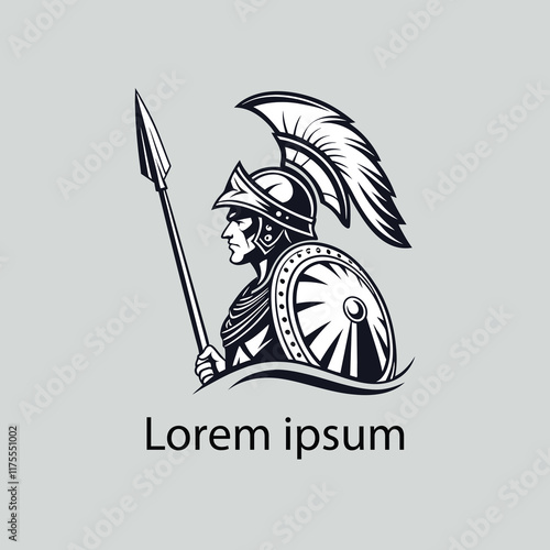 a warrior logo design