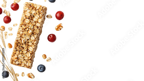 Delicious Granola Bar with Cranberries  Blueberries   Walnuts