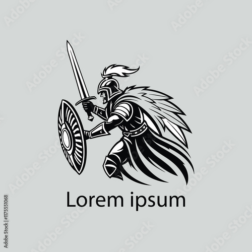 a warrior logo design