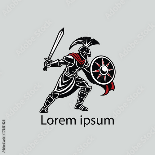 a warrior logo design