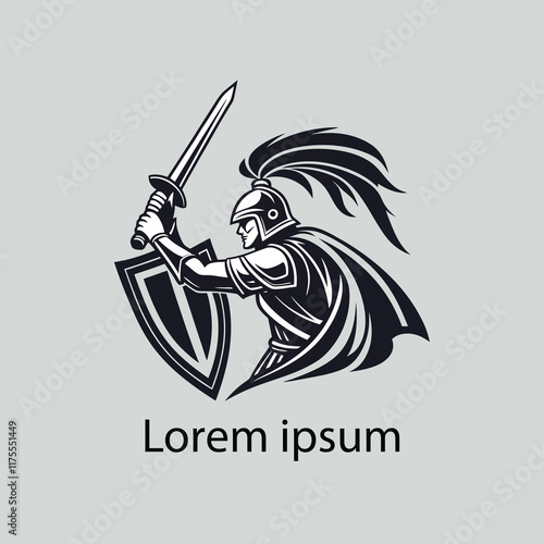 a warrior logo design